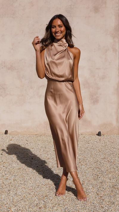 Load image into Gallery viewer, Esther Maxi Dress - Latte - Billy J
