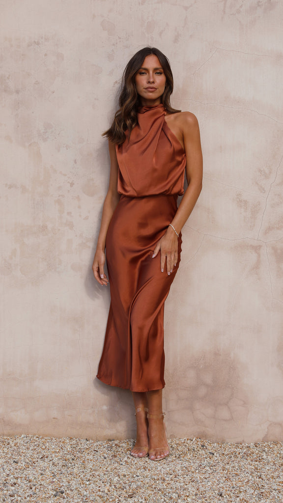 Esther Maxi Dress - Copper - Billy J