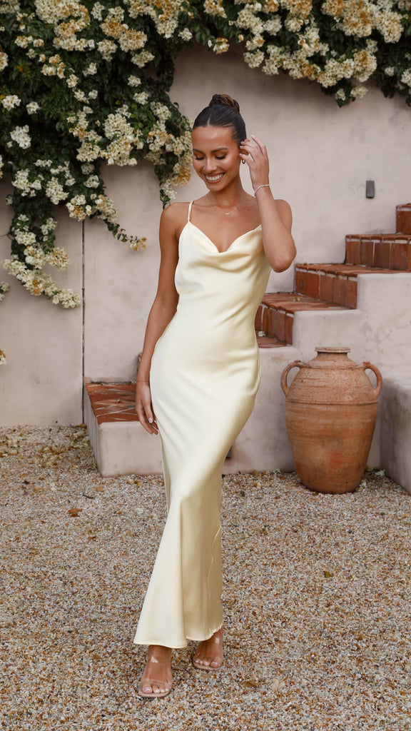 Willow Maxi Dress - Yellow - Billy J