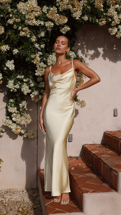 Load image into Gallery viewer, Willow Maxi Dress - Yellow - Billy J
