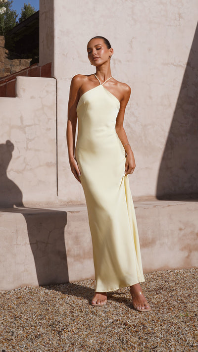 Load image into Gallery viewer, Chiara Maxi Dress - Yellow - Billy J
