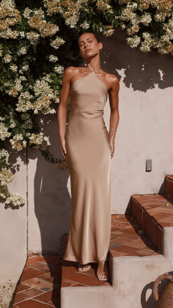 Chiara Maxi Dress - Latte - Billy J