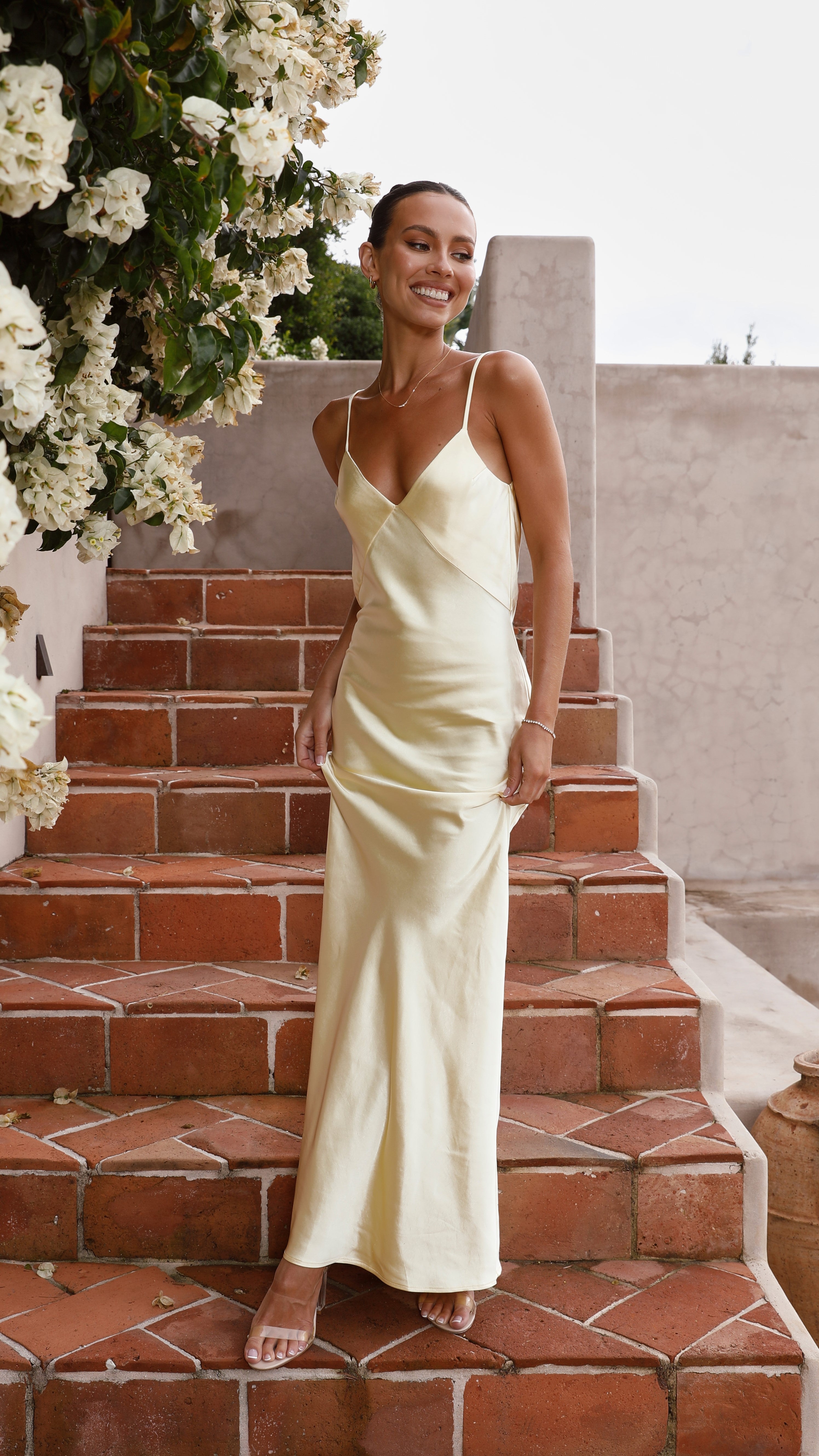 Gisella Maxi Dress - Yellow - Billy J