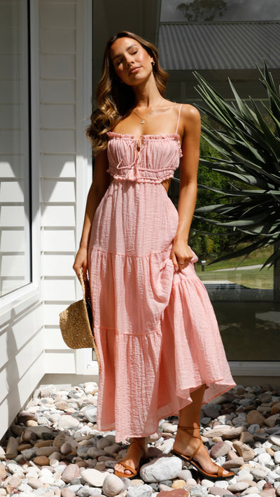 Load image into Gallery viewer, Vella Midi Dress - Blush - Billy J
