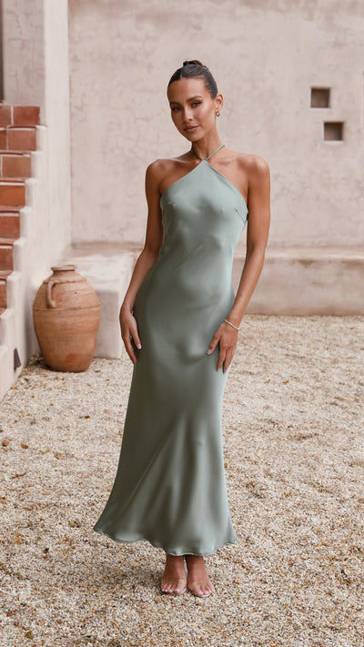 Load image into Gallery viewer, Chiara Maxi Dress - Green - Billy J
