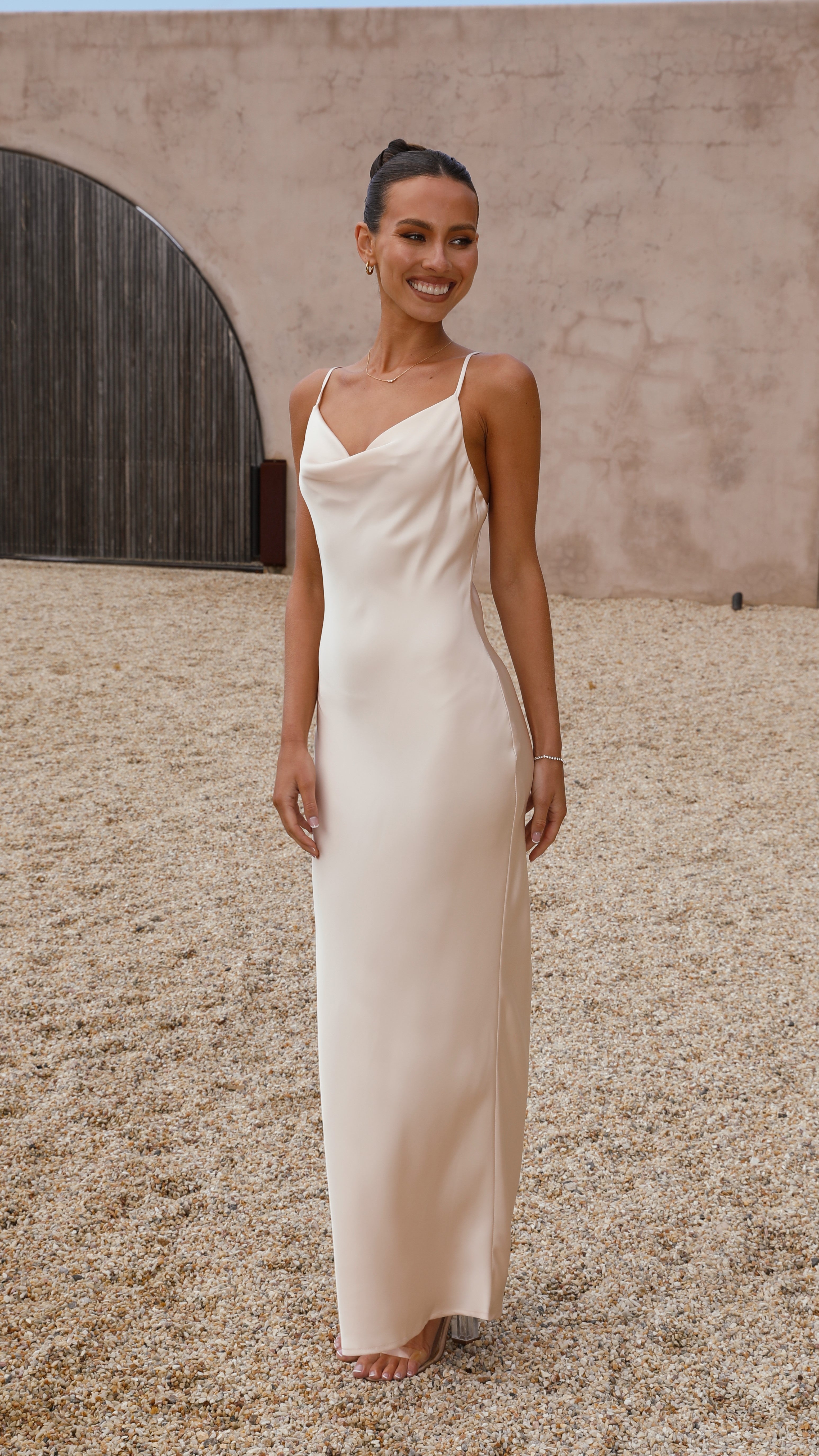 Willow Maxi Dress - Champagne - Billy J