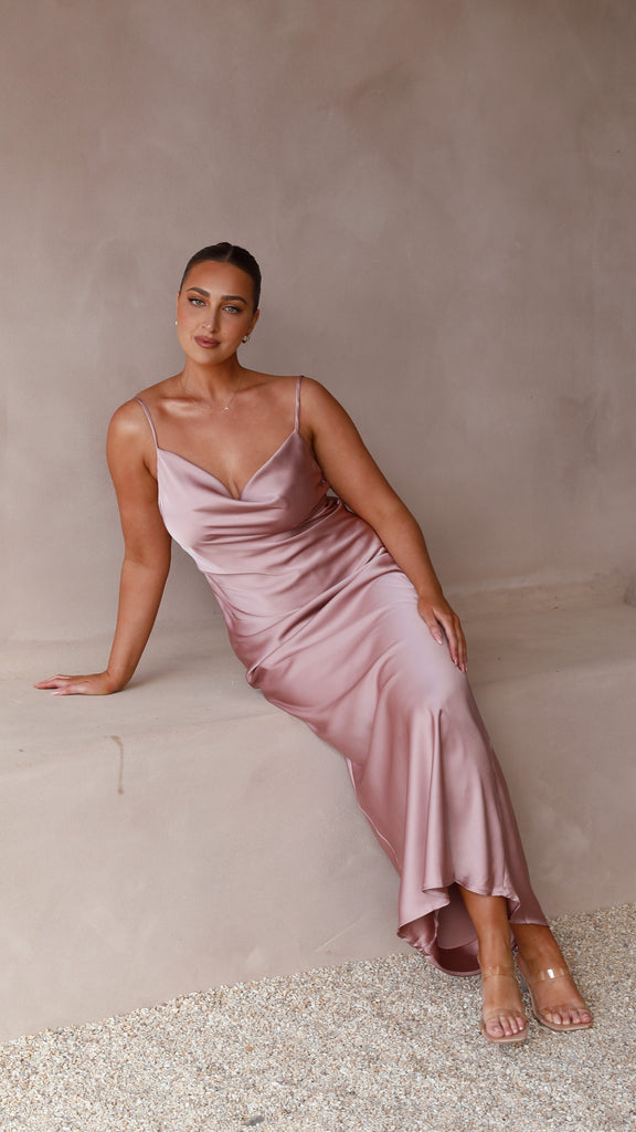 Willow Maxi Dress - Dusty Pink - Billy J