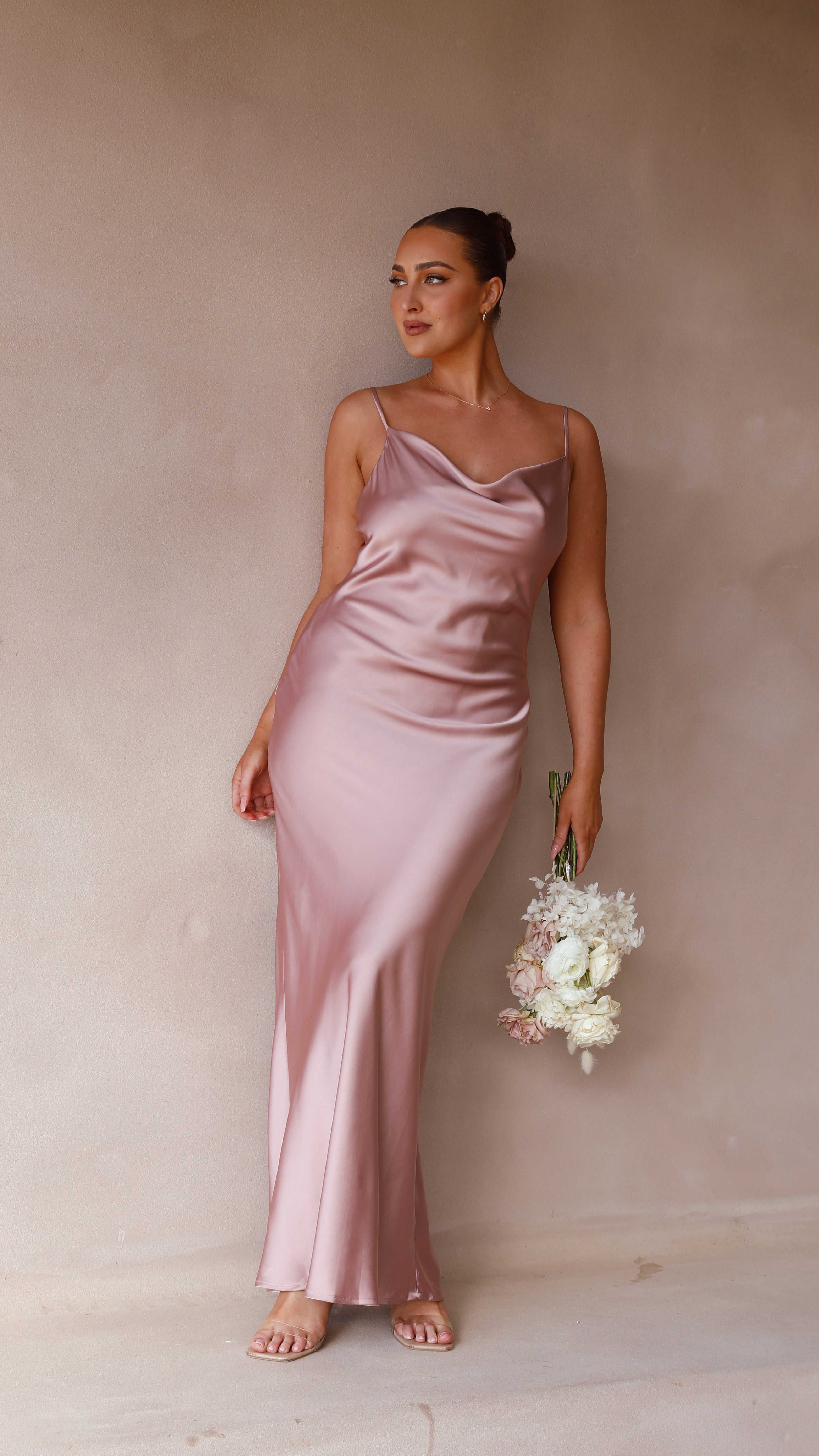 Willow Maxi Dress - Dusty Pink - Billy J