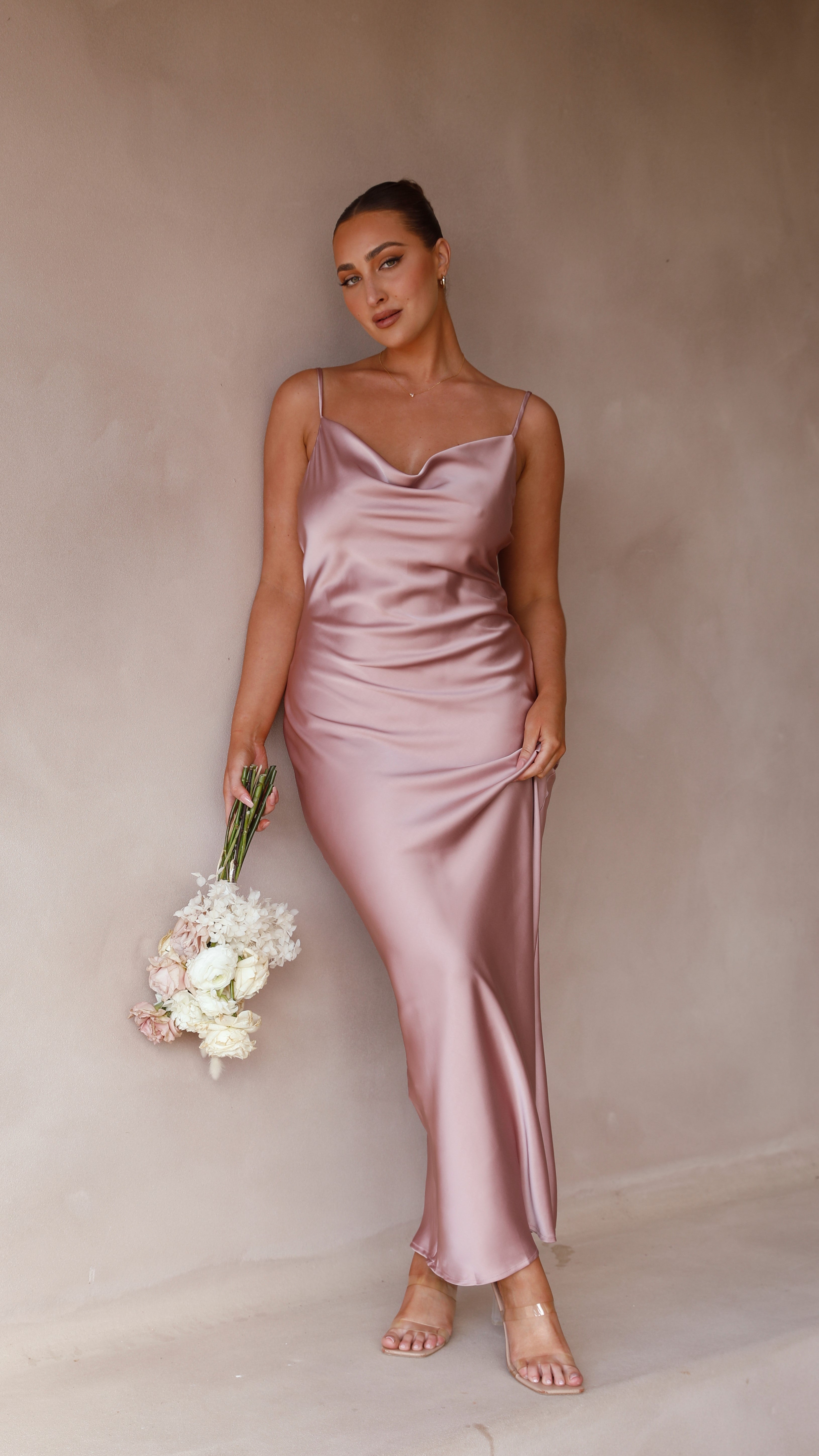 Willow Maxi Dress - Dusty Pink - Billy J