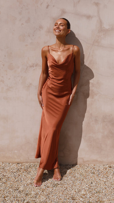 Load image into Gallery viewer, Willow Maxi Dress - Copper - Billy J
