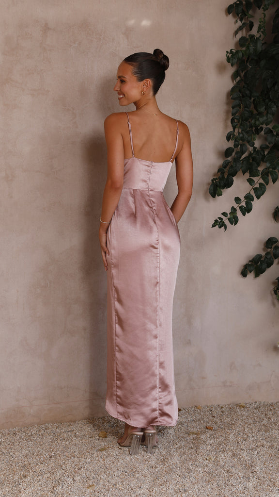 Tyra Maxi Dress - Dusty Pink - Billy J