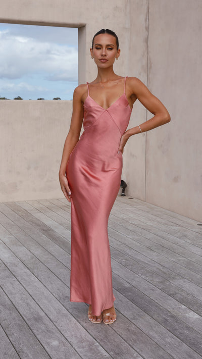 Load image into Gallery viewer, Gisella Maxi Dress - Baked Rose - Billy J
