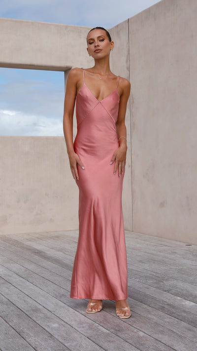 Load image into Gallery viewer, Gisella Maxi Dress - Baked Rose - Billy J
