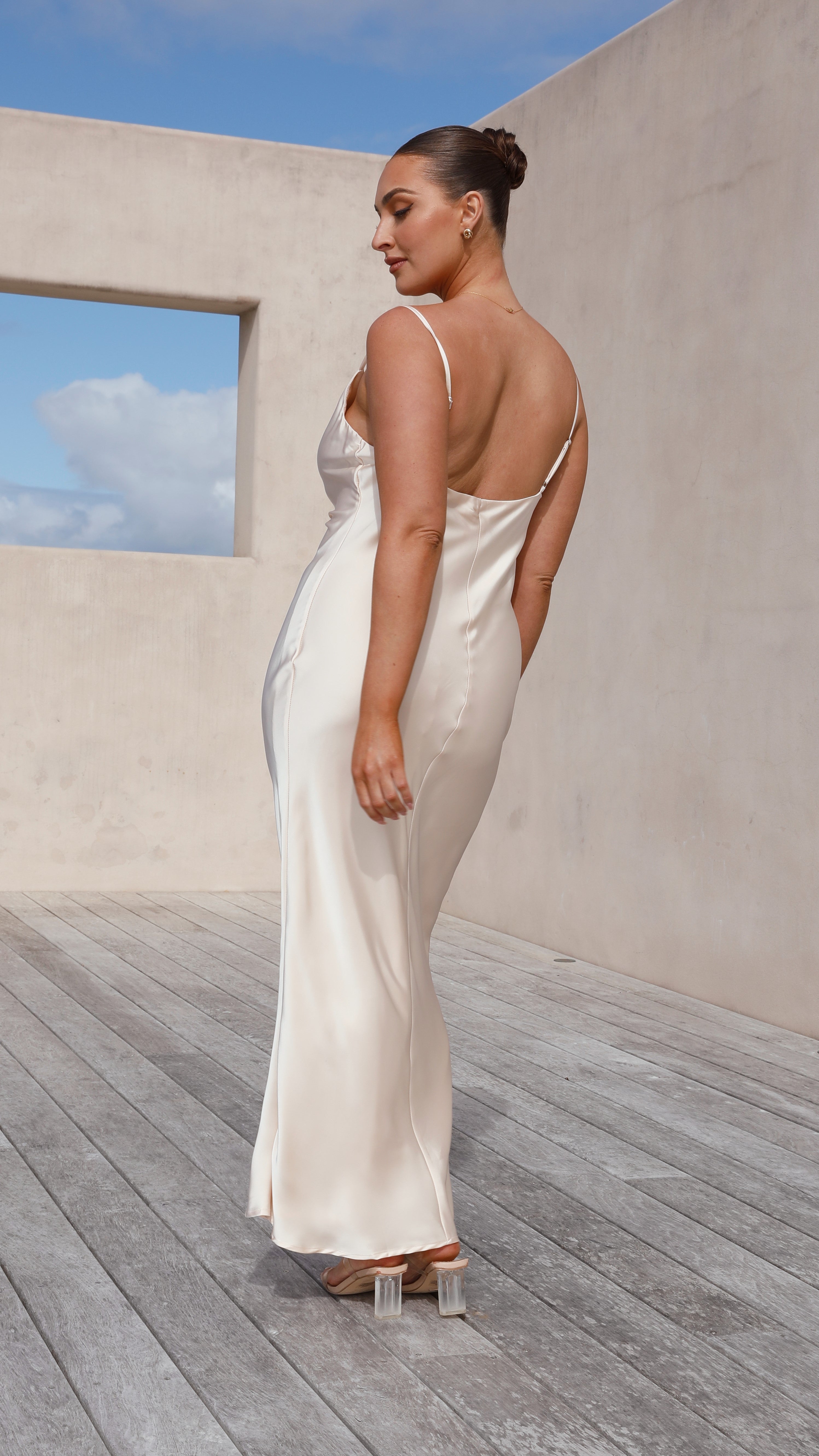 Willow Maxi Dress - Champagne - Billy J