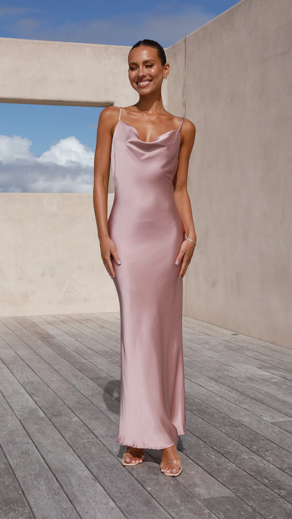 Willow Maxi Dress - Dusty Pink - Billy J