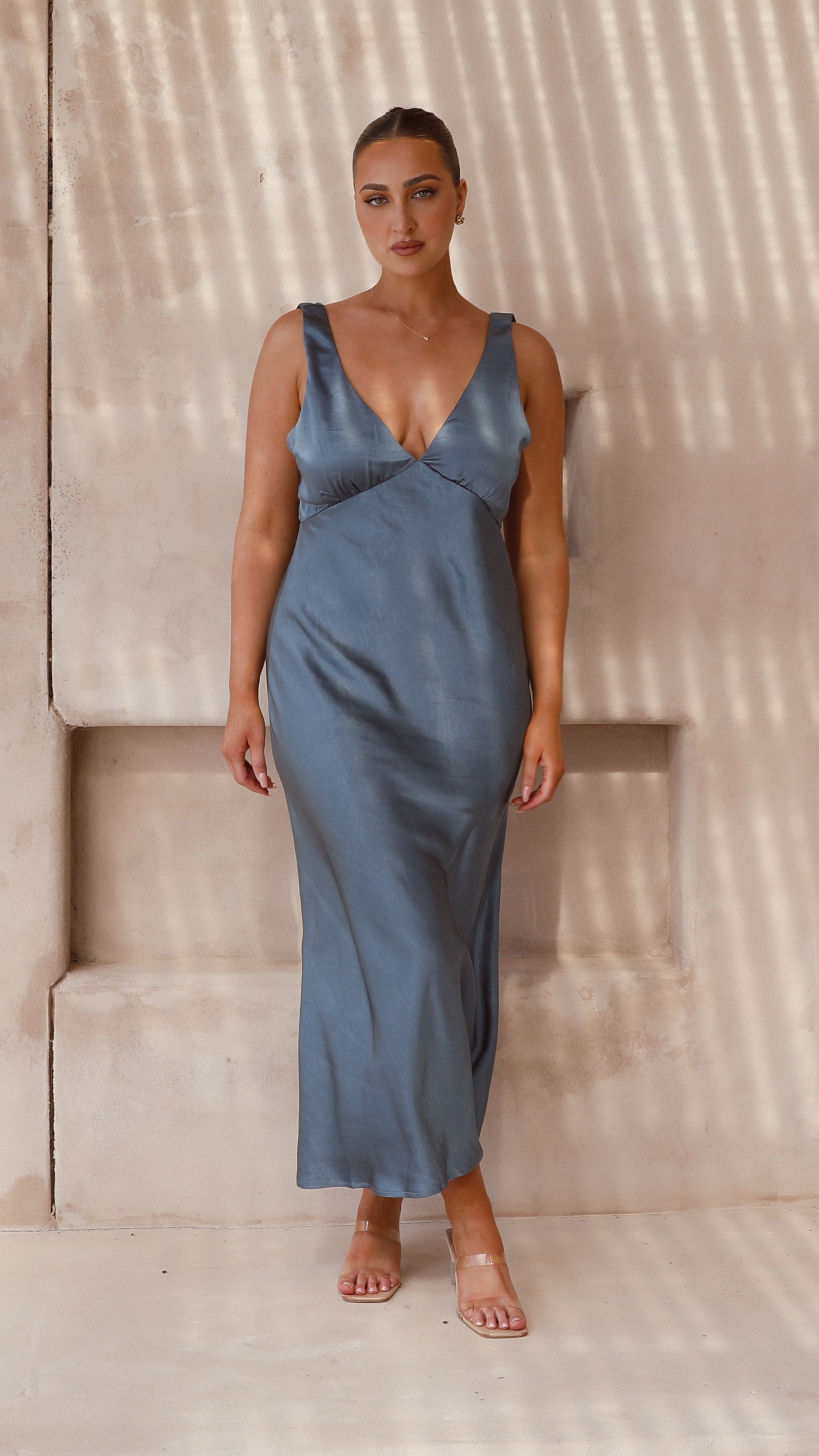 Sammie Maxi Dress - Steel Blue - Billy J