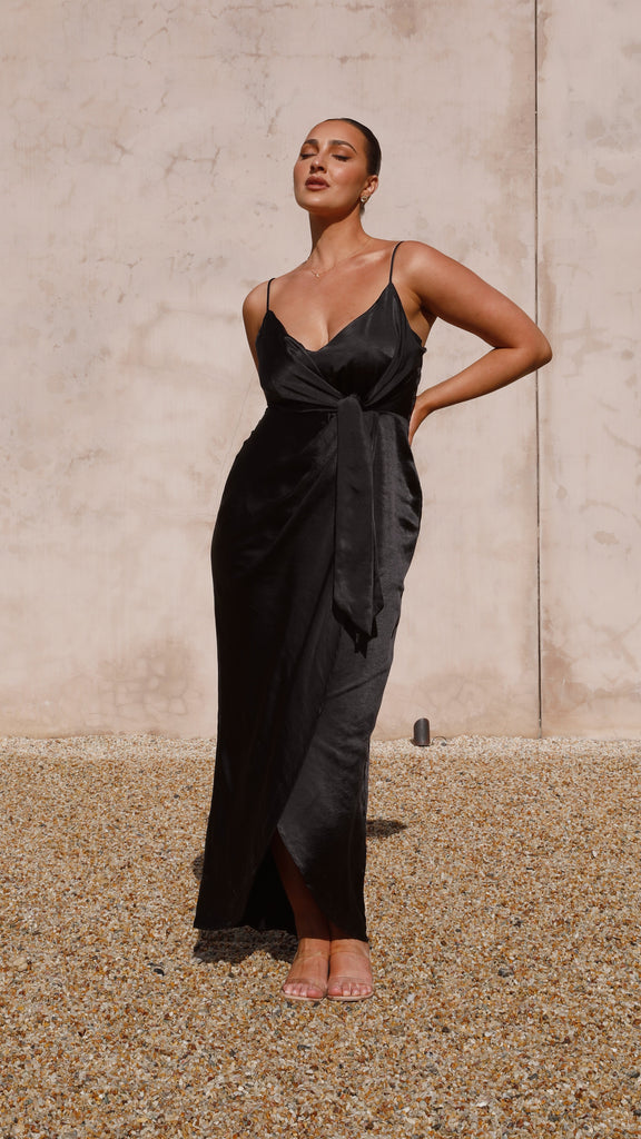 Tyra Maxi Dress - Black - Billy J