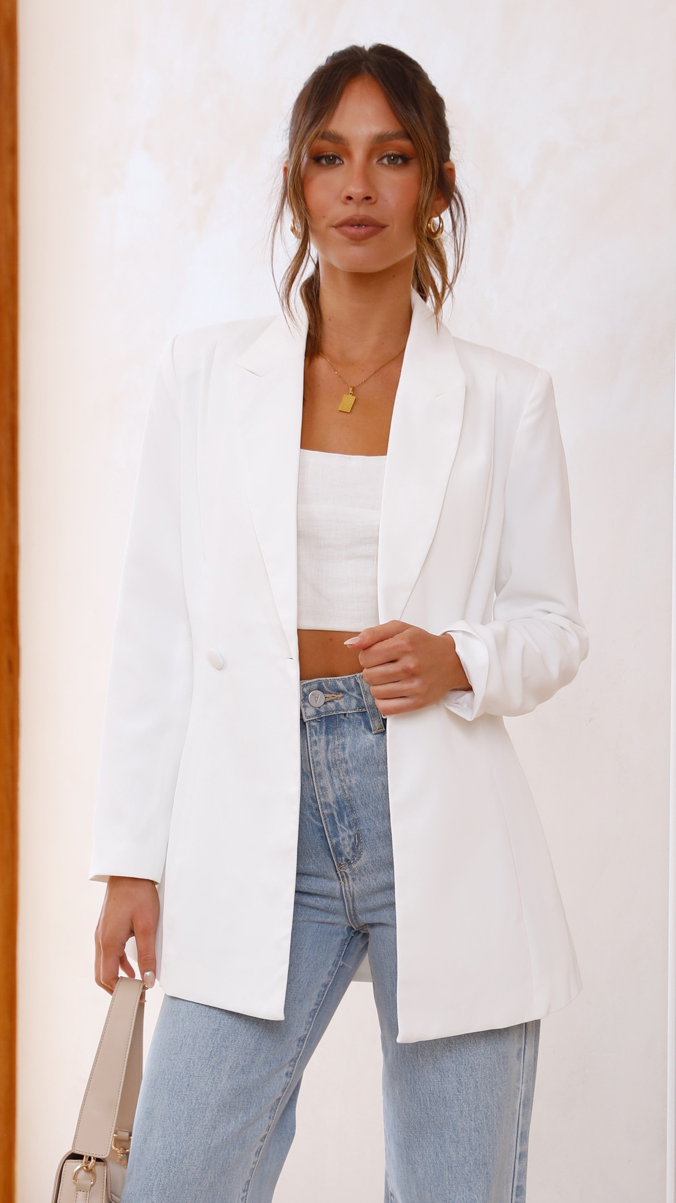 Hada Blazer - White - Billy J