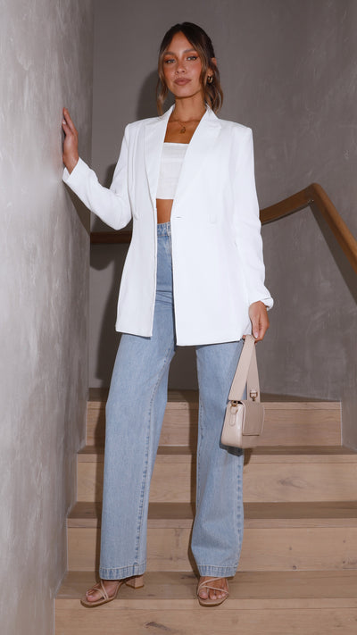 Load image into Gallery viewer, Hada Blazer - White - Billy J
