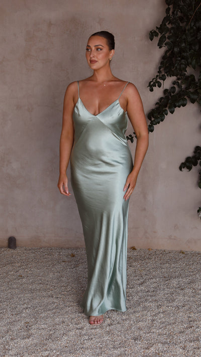 Load image into Gallery viewer, Gisella Maxi Dress - Sage - Billy J
