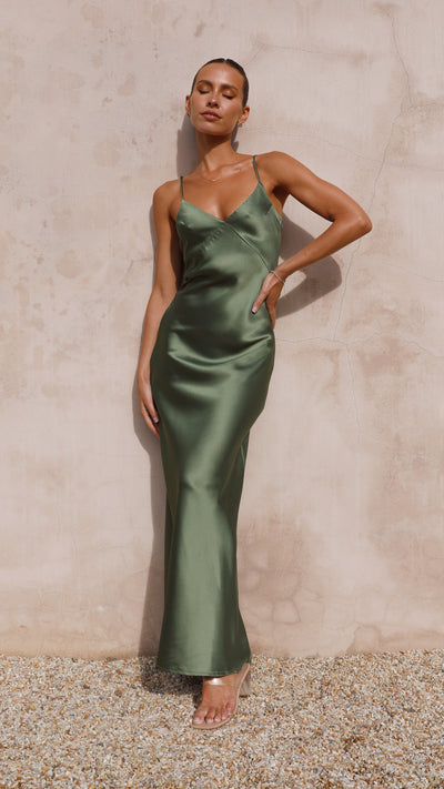 Load image into Gallery viewer, Gisella Maxi Dress - Olive - Billy J
