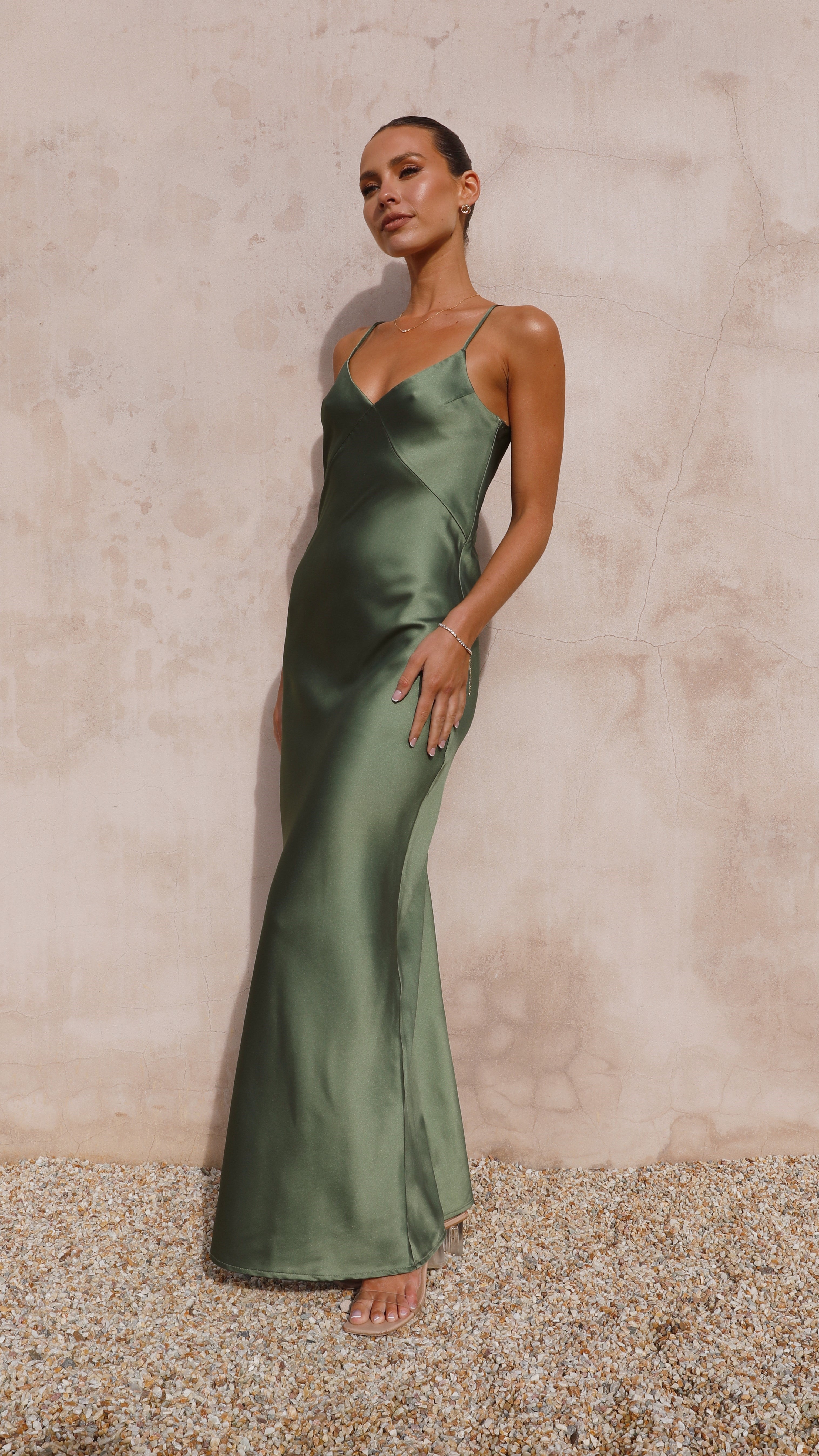 Gisella Maxi Dress - Olive - Billy J