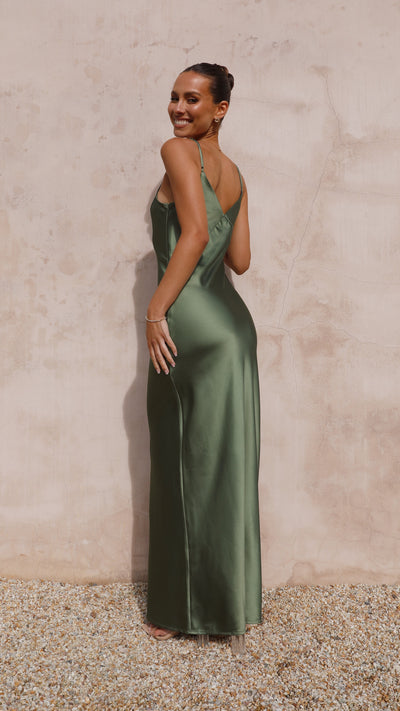 Load image into Gallery viewer, Gisella Maxi Dress - Olive - Billy J
