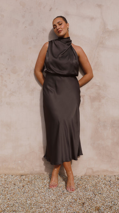 Load image into Gallery viewer, Esther Maxi Dress - Espresso - Billy J
