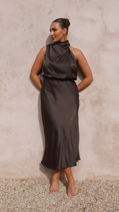 Load image into Gallery viewer, Esther Maxi Dress - Espresso - Billy J
