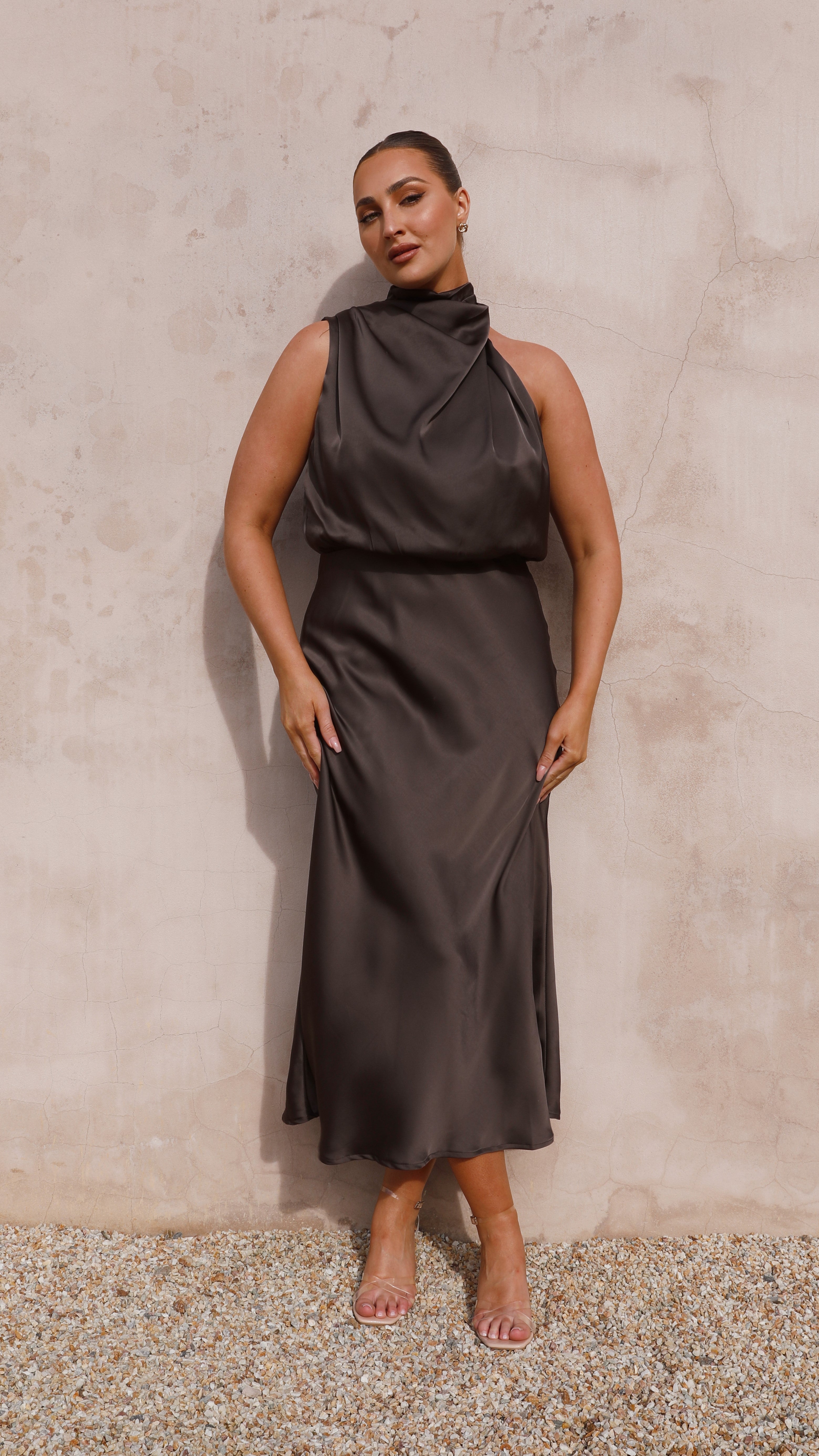 Esther Maxi Dress - Espresso - Billy J