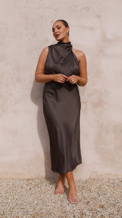 Load image into Gallery viewer, Esther Maxi Dress - Espresso - Billy J
