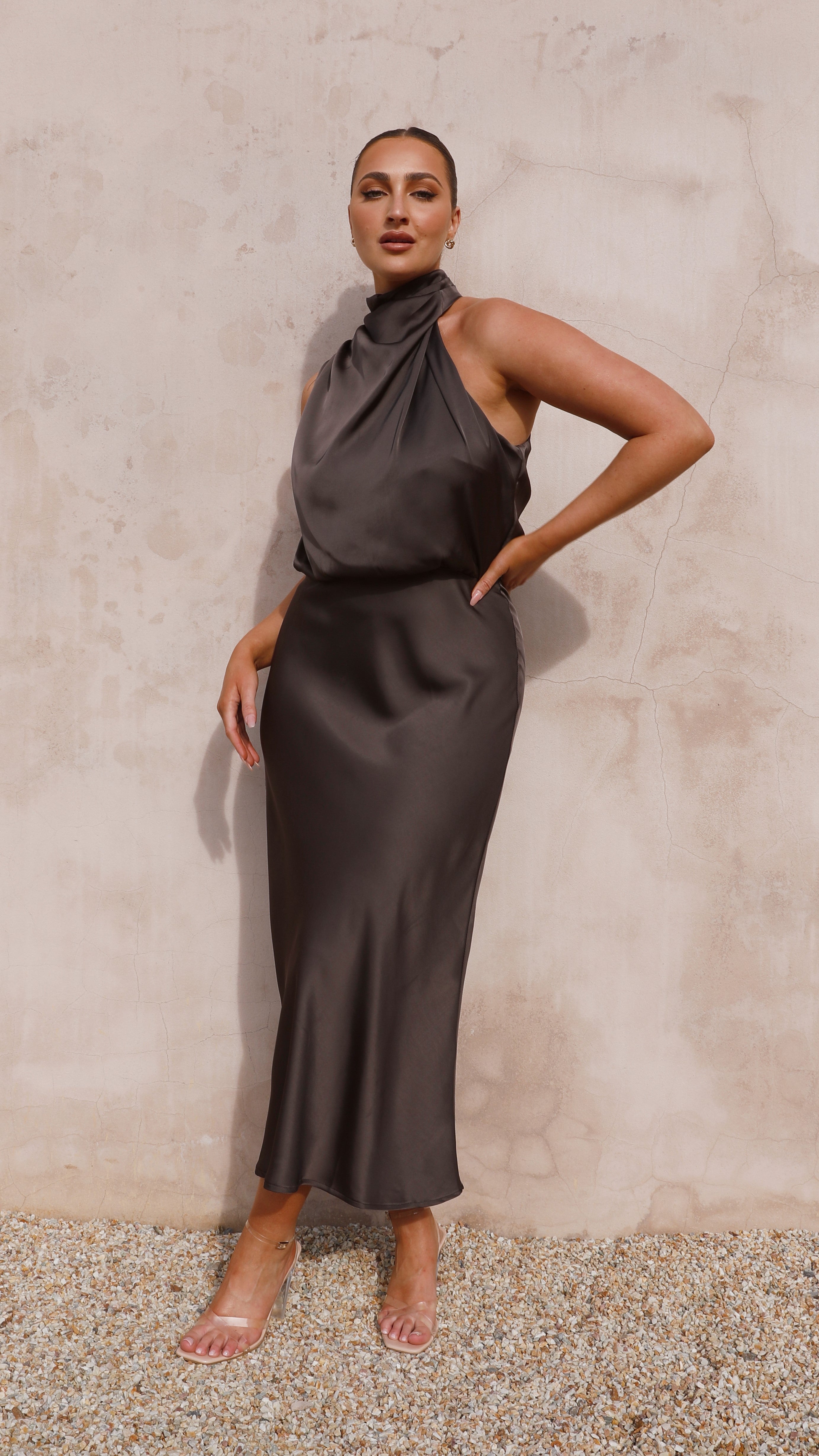 Esther Maxi Dress - Espresso - Billy J