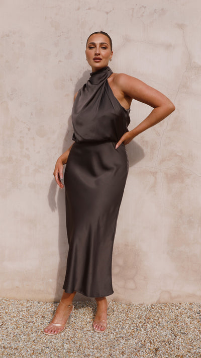 Load image into Gallery viewer, Esther Maxi Dress - Espresso - Billy J
