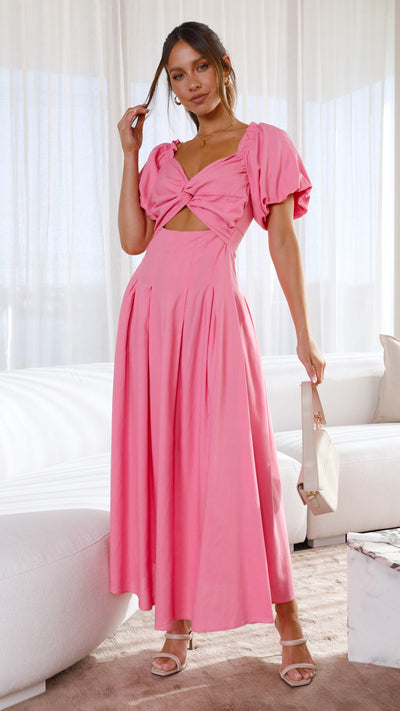 Load image into Gallery viewer, Christina Maxi Dress - Hot Pink - Billy J
