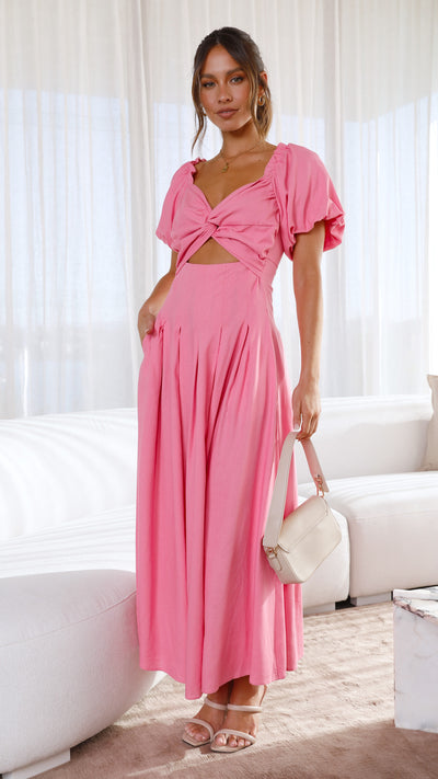 Load image into Gallery viewer, Christina Maxi Dress - Hot Pink - Billy J
