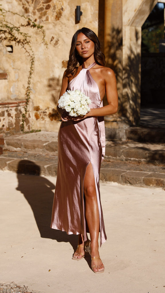 Amalia Maxi Dress - Dusty Pink - Billy J