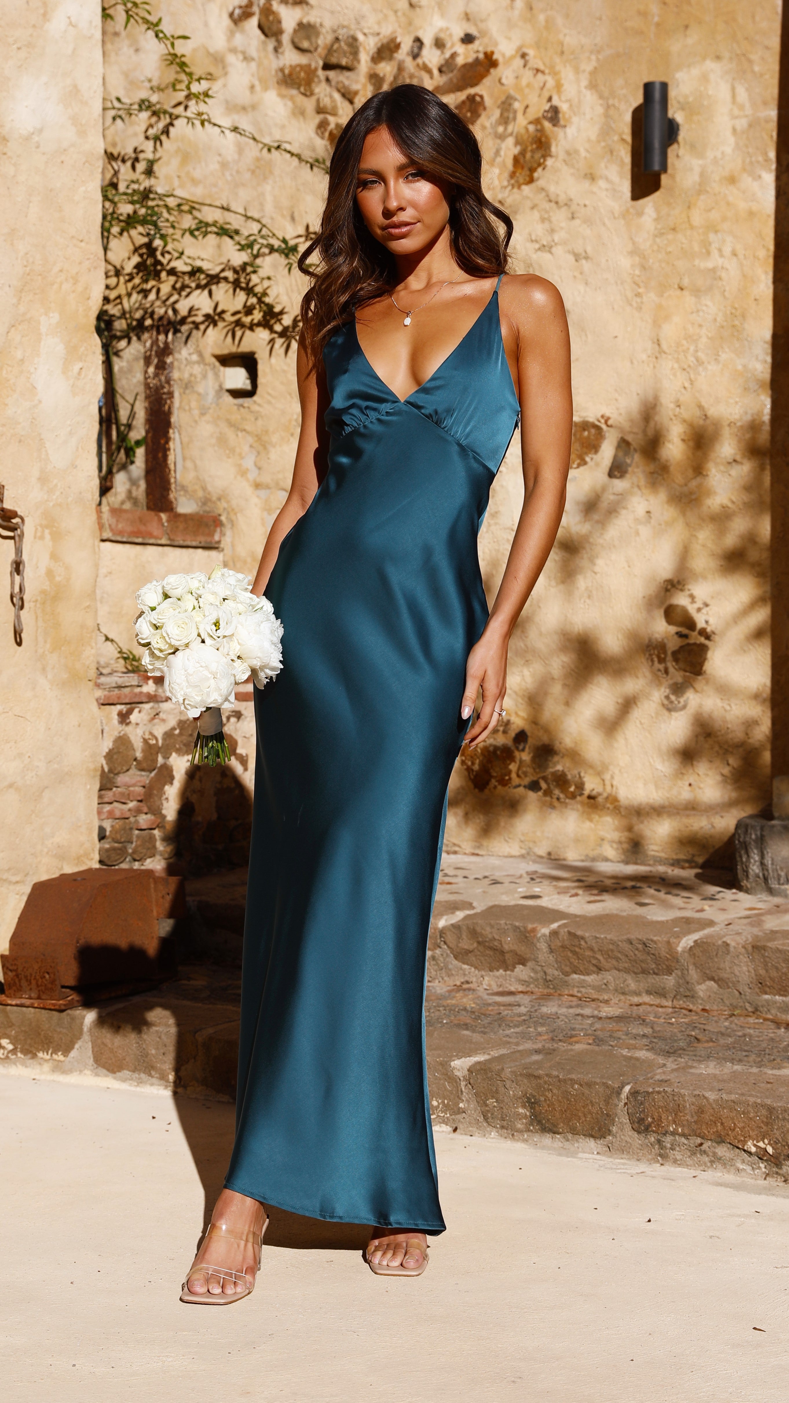 Ziah Maxi Dress - Teal - Billy J