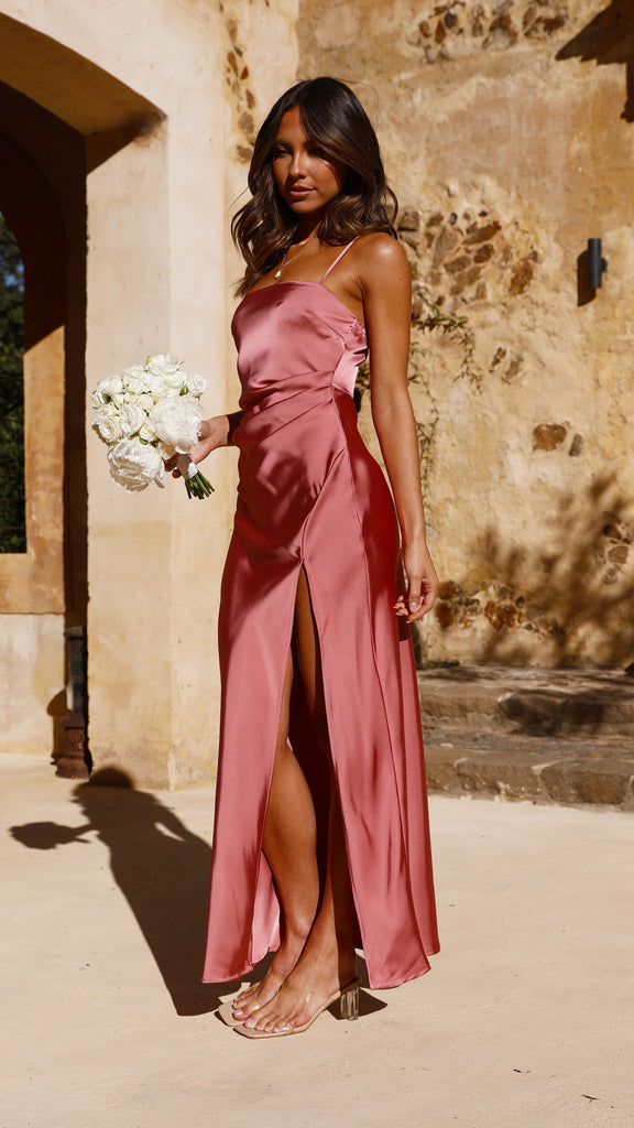 Ilana Maxi Dress - Baked Rose - Billy J