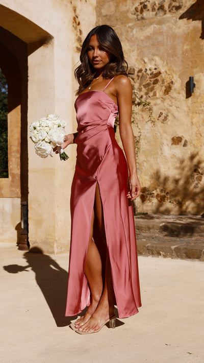 Load image into Gallery viewer, Ilana Maxi Dress - Baked Rose - Billy J
