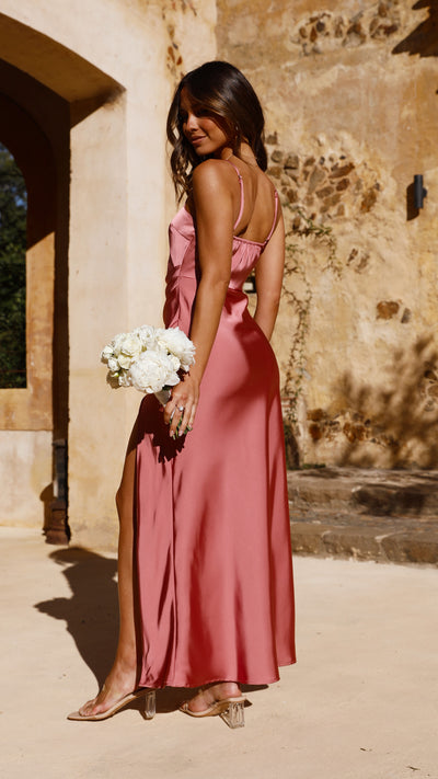 Load image into Gallery viewer, Ilana Maxi Dress - Baked Rose - Billy J
