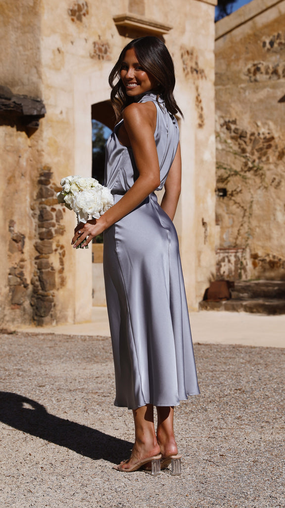 Esther Maxi Dress - Steel Blue - Billy J