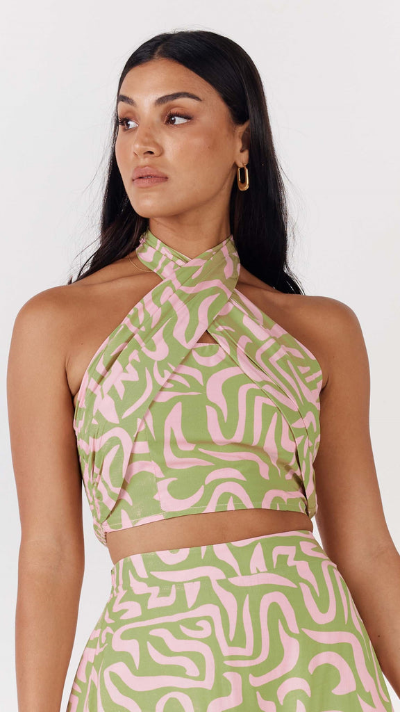 Bahama Crop - Voyage Print - Billy J