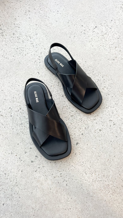 Load image into Gallery viewer, Alias Mae Keya Sandal - Black Leather - Billy J
