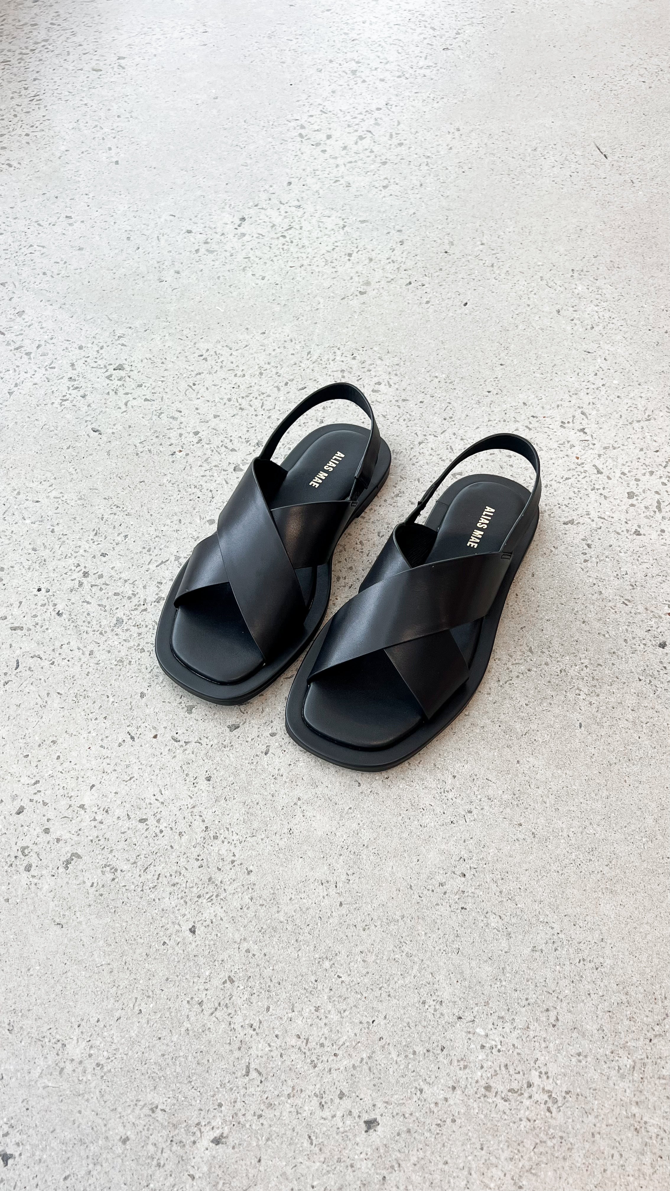 Alias Mae Keya Sandal - Black Leather - Billy J