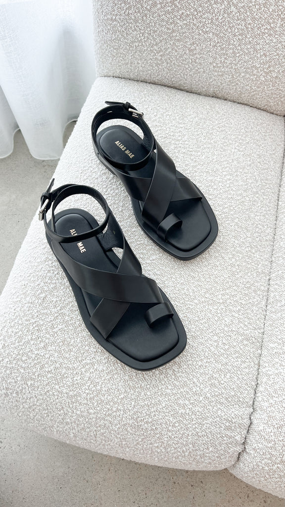 Alias Mae Kellie Sandal - Black Leather - Billy J