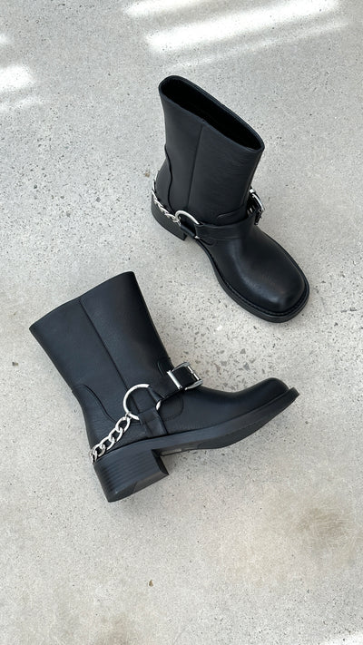 Load image into Gallery viewer, Oskar Boots - Black - Billy J
