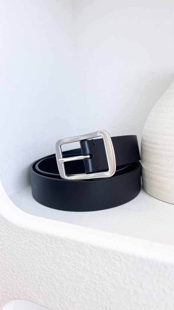 Classic Leather Belt - Black - Billy J