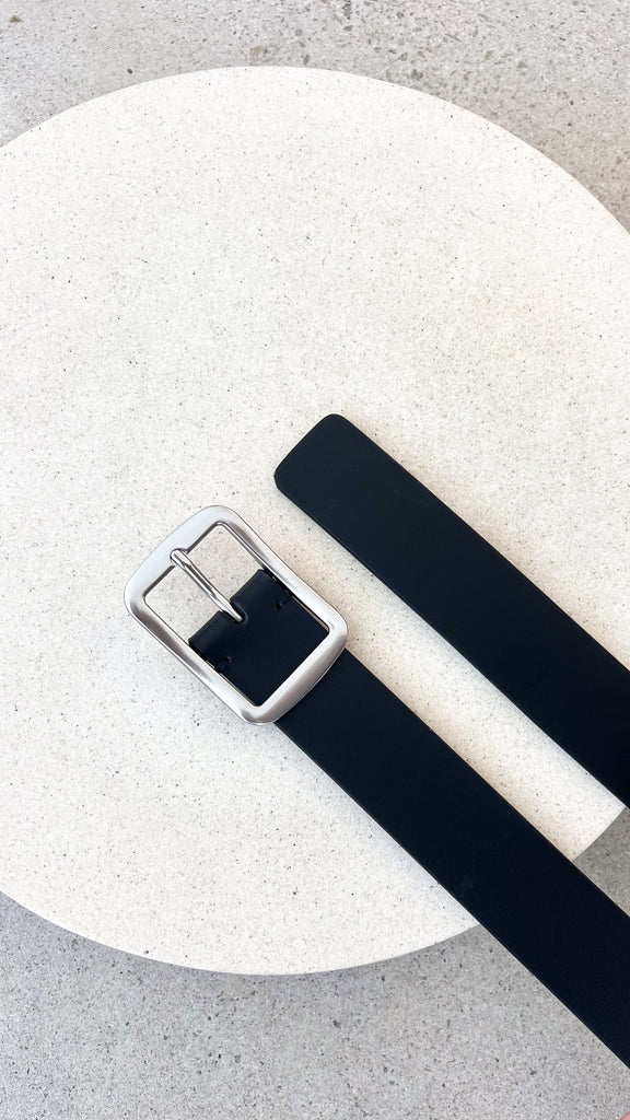 Classic Leather Belt - Black - Billy J