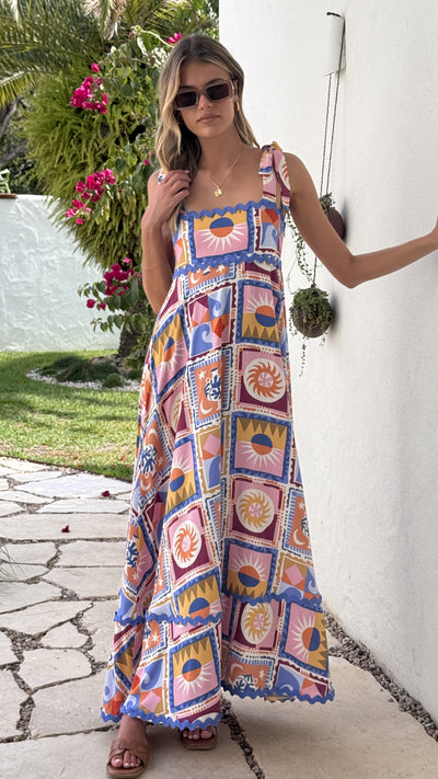 Load image into Gallery viewer, Rhodes Maxi Dress - Multi - Billy J
