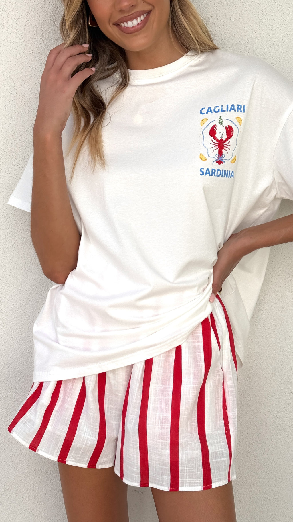 Sardinia Top & Shorts Set - Lobster - Billy J